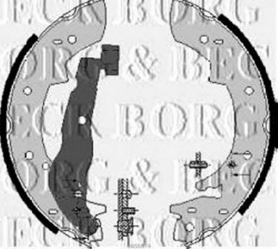 BORG & BECK bbs6074 -  Комплект тормозных колодок